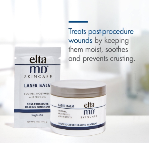Half Page Ad – Shop EltaMD Laser Balm Post-Procedure Healing Ointment at MeyerSPA – Click to View Page