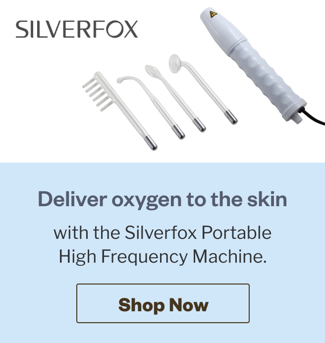 Quarter Page Ad – Shop the Silverfox Portable High Frequency Machine – Click to View Page
