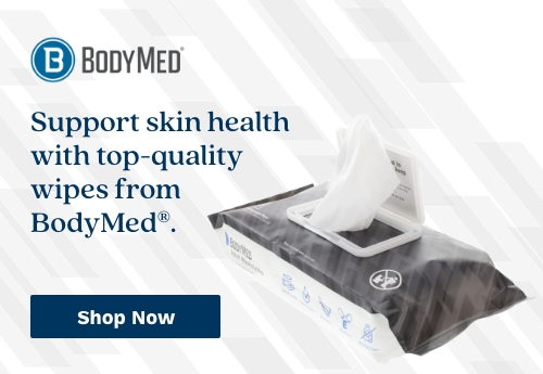 Half Page Ad – Shop Top-Quality Skin Wipes from BodyMed® at Milliken Medical – Shop Now