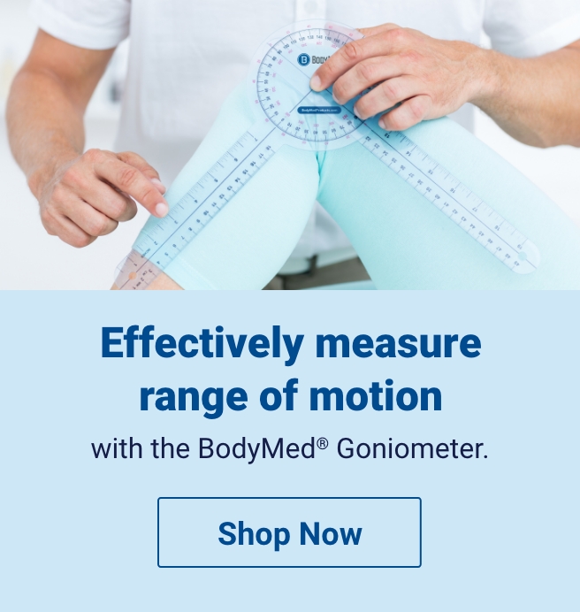 Quarter Page Ad – Shop the BodyMed® Goniometer at MeyerPT – Shop Now