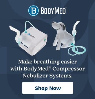 One Quarter Page Ad – Shop BodyMed Nebulizers at Milliken Medical – Click to View Page