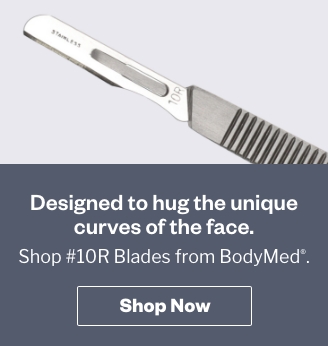 Quarter Page Ad – Shop #10R Dermaplaning Blades from BodyMed at MeyerSPA – Click to View Page