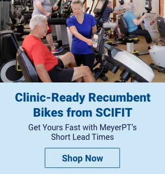 Quarter Page Ad – Shop SCIFIT Clinical Recumbent Bikes at MeyerPT – Shop Now 