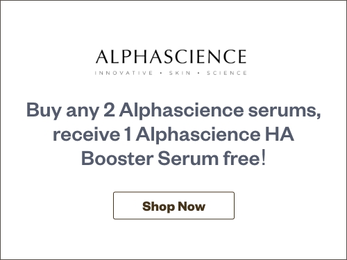 Half Page Ad – Shop Alphascience Serums at MeyerSPA – Click to View Page