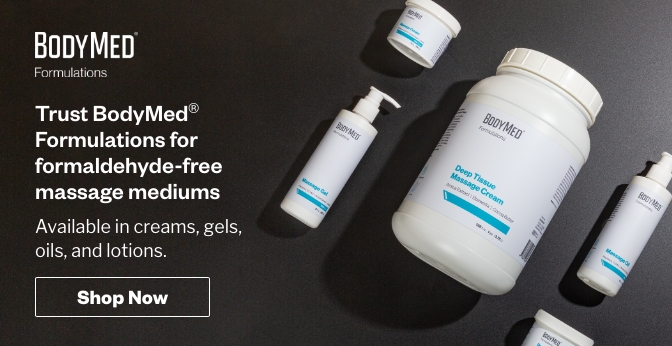 Home Page Banner Ad – Shop BodyMed Formulations Massage Mediums – Shop Now