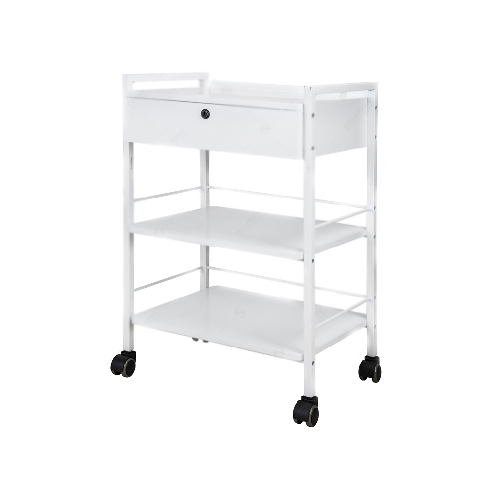 Silverfox Trolley Table with Locking Drawer