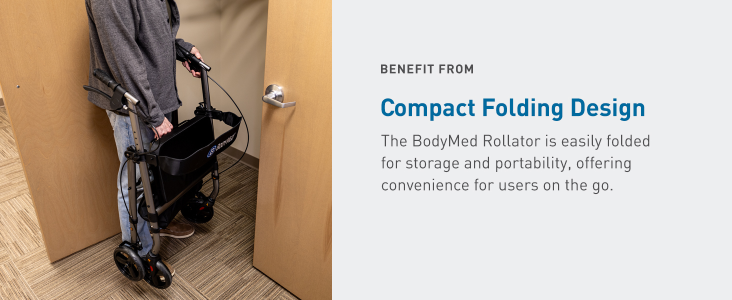 BodyMed Rollator with 8 in. Wheels - 06