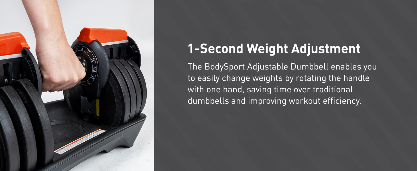 BodySport Adjustable Dumbbell - 05