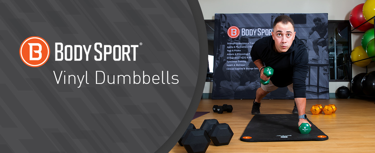 BodySport Vinyl Dumbbells - 01