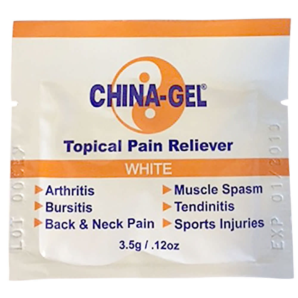 China-Gel Topical Pain Reliever White, Samples, 75/box