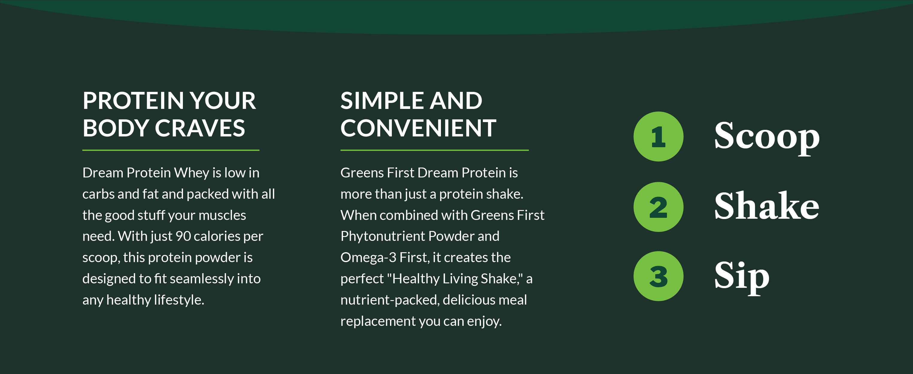 Greens First - Dream Protein Whey - MOD 4