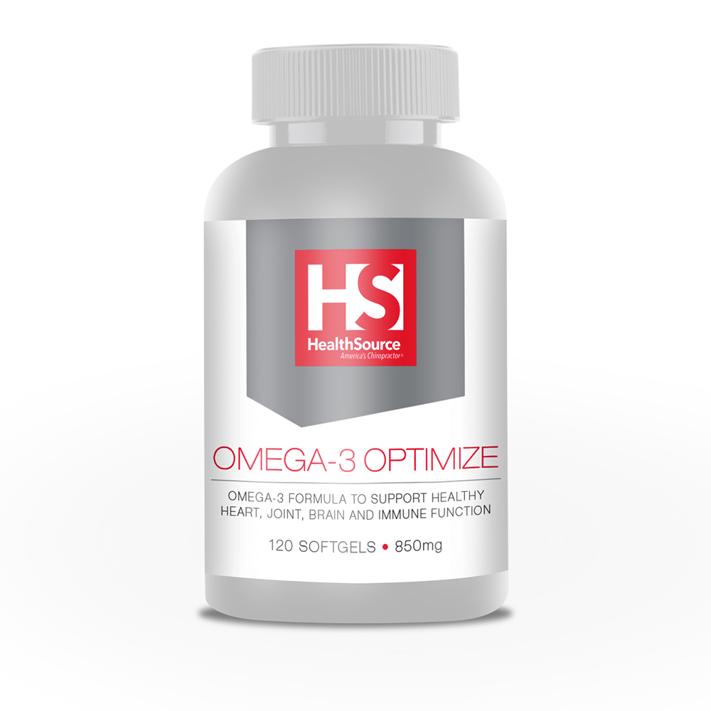 HealthSource Omega-3 Optimize Softgels Bottle