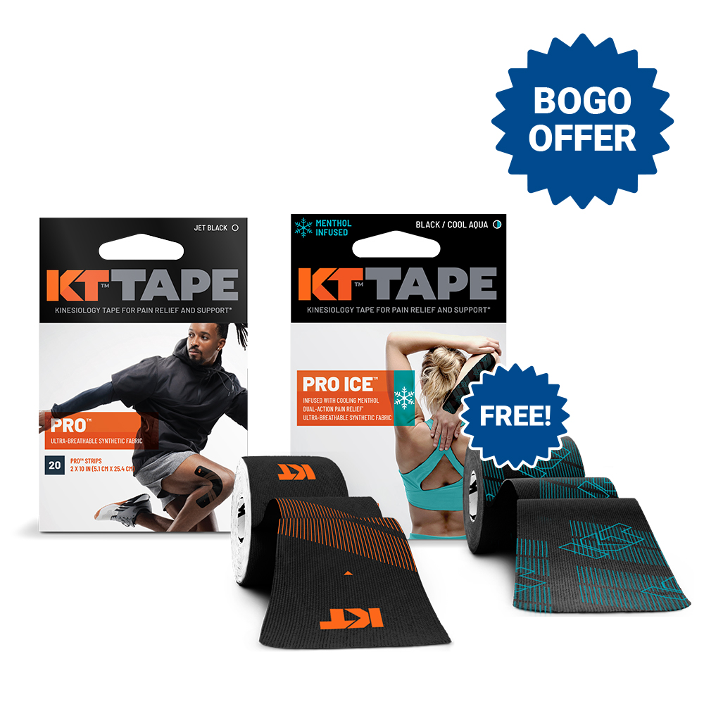 KT Tape Bulk Precut Standard Rolls with PRO Ice Roll