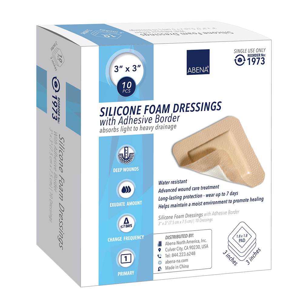 Product Image - Abena Silicone Foam Dressing with Adhesive Border - Click to Shop