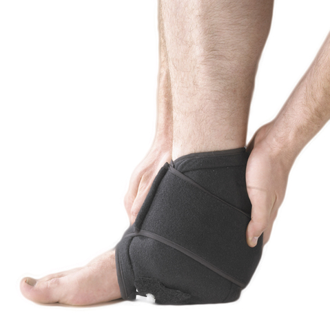 BodyMed Cold Compression Therapy Wraps - on man's knee