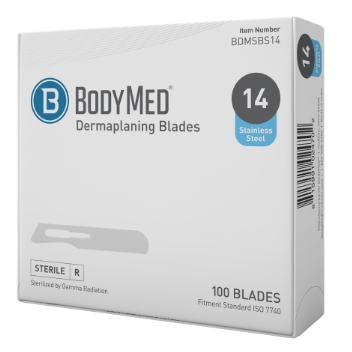 BodyMed Dermaplaning Blades #14 Packaging