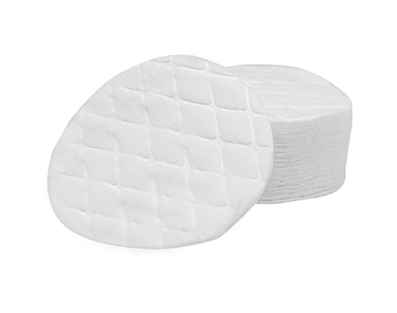 Cotton Rounds or Pads on white background