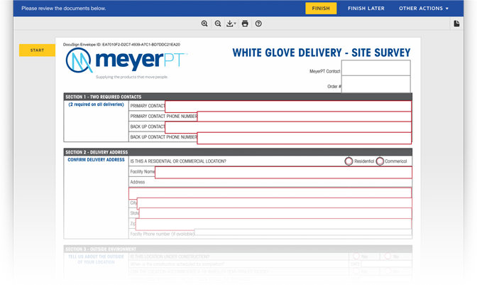 Survey Using Docusign Docusign Document