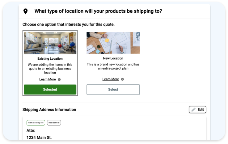 Infographic showing delivery locations available in app