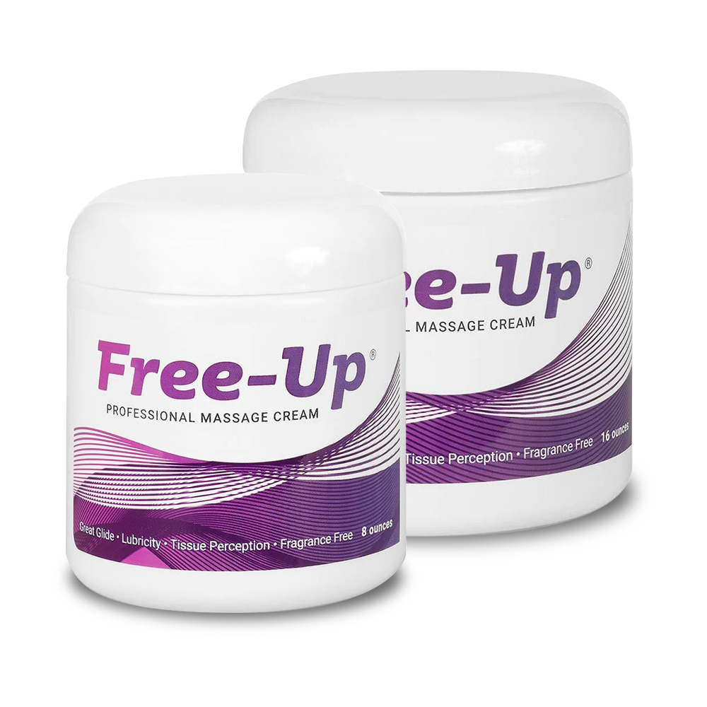 Free-Up Professional Massage Cream 8 oz. and 16 oz. jars