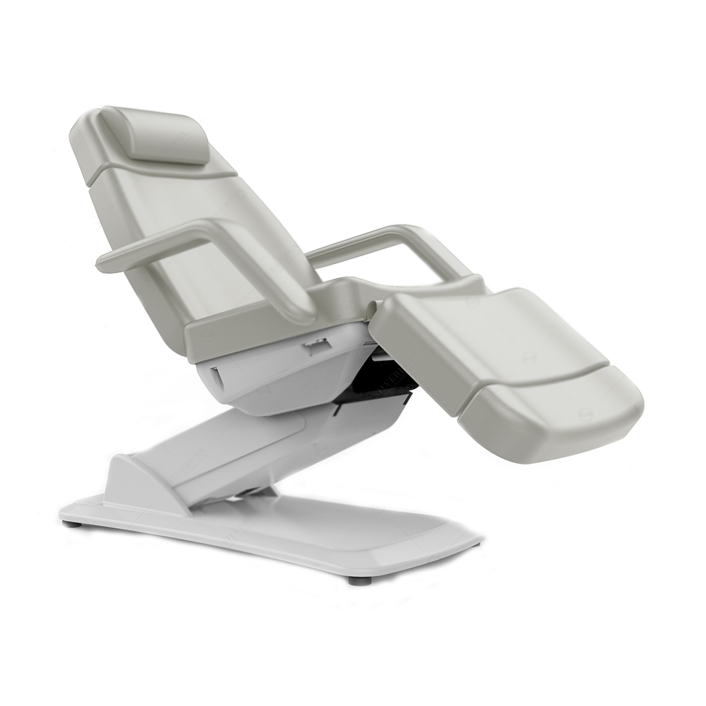 Silverfox 3-Section Electric Facial Treatment Chair in Light Grey